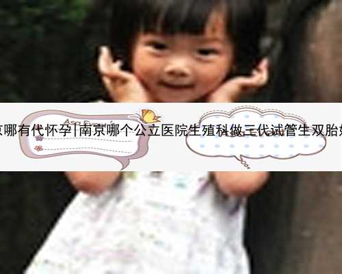 南京哪有代怀孕|南京哪个公立医院生殖科做三代试管生双胎好？